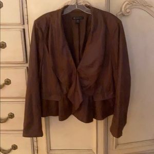 INC Faux Leather Jacket/Blazer